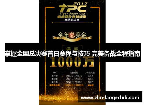 掌握全国总决赛首日赛程与技巧 完美备战全程指南